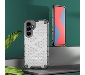 KEYSION Shockproof Armor Case for Samsung A54 5G A34 A14 A13 5G A04S Transparent Honeycomb Phone Cover for Galaxy M23 5G M52 M13