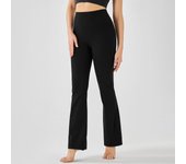 Hamidou  High Waist Yoga Leggings  Women Lift Hip Stretch Training Wide Leg Pants Solid Colour Flared Pants Fitness Pants Women