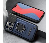 KEYSION Shockproof Case for iPhone 14 Pro Max 14 Plus Slide Camera Lens Protection Ring Stand Phone Cover for iPhone 13 Pro Max