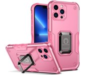 KEYSION Shockproof Armor Case for iPhone 13 Pro Max Ring Stand Phone Back Cover for Apple iPhone 12 Pro Max 11 Pro Max