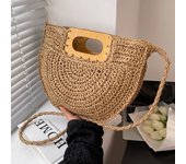 Handmade Bohemian Straw Large Capacity Handbags for Women Travel Shopper Totes Woven Straw Beach Bag Summer Female Crossbody Bag