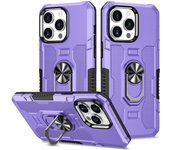 KEYSION Shockproof Armor Case for iPhone 14 Pro Max 14 Plus Ring Stand Phone Back Cover for iPhone 13 12 Pro Max 11 X XS Max XR