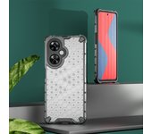 KEYSION Shockproof Case for Oneplus Nord CE 3 Lite 5G Silicone+PC Transparent Honeycomb Phone Cover for Oneplus Nord 3 5G