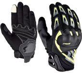 SUOMY Motorcycle Riding Gloves Summer Highly Breathable Anti-drop Motocross Moto Motorbike Glove PVC Protected Fluorescent Green