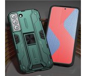 KEYSION Shockproof Armor Case for Samsung S22 Ultra S22 Plus Stand Phone Back Cover for Galaxy S21 Ultra S21+ Plus S21 FE M52 5G