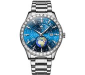 OLEVS 9967 Moda Hombres Cuarzo reloj Regalo Redonda Acero Reloj de pulsera Calendario
