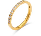 E.B.belle 2023 nueva llegada transparente AAA zirconita anillo diario anillos acero inoxidable mujer