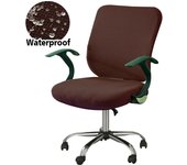 Chair Cover Thicken Solid Office Computer Spandex Split Seat Cover Universal Office Anti-dust Armchair Cover