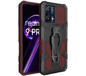 KEYSION Shockproof Armor Case for Realme Narzo 50 Pro 5G 50A Prime C35 C31 Stand Back Clip Phone Cover for OPPO A16S A16K A16E