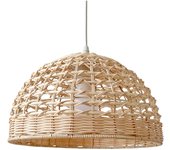 Lámpara de Ratán Tejida a Mano Estilo Boho Scandi para Sala de Estar Luz de Techo Colgante Hecha a Mano