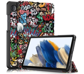 For Samsung Tab A9 Case SM-X110 SM-X115 Trifold PU Leather Magnetic Stand Hard Tablet Funda For Galaxy Tab A9 8.7 inch 2023 Case