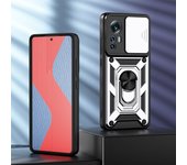 KEYSION Shockproof Case for Xiaomi 12 12X 12 Pro Ring Stand Push Pull Camera Protection Phone Back Cover for Xiaomi 12 Pro 12X