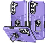 KEYSION Shockproof Armor Case for Samsung A22S 5G A03S A02S A03 Core A20S A21S Ring Stand Phone Back Cover for Galaxy M32 M12