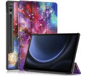 For Samsung Tab S9 FE Plus Case 12.4 inch PU Leather Stand Hard Smart Cover For Funda Galaxy Tab S9 Fe Plus Case SM-X610 X616B