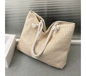 Large Capacity Weave Tote Summer Beach Straw Handbag Fashion Design Female Bohemian Shoulder Bag for Women Ladies Travel Bag