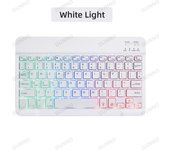 RGB Backlit Keyboard For Tablet iPad Phone PC Android IOS Windows Bluetooth-compatible Rechargeable 10inch Wireless Keyboard