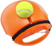 Entrenador de tenis Pelota de  Entrenador de tenis de un solo  con pelota de tenis Portátil con mango Ayuda de entrenamiento de tenis