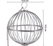 Stainless Steel/Plastic Round Sphere Feed Dispense Exercise Hanging Hay Ball Guinea Pig Hamster Rabbit Pet Toy Pet-Keeping 1Pc