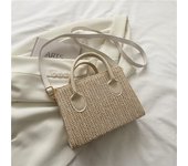 Fashion Small Handbags Women Shoulder Bag Casual Straw Crossbody Bags Ladies Square Top Handle Bags Rattan Beach Bag