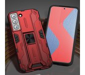 KEYSION Shockproof Armor Case for Samsung S22 Ultra S22 Plus Stand Phone Back Cover for Galaxy S21 Ultra S21+ Plus S21 FE M52 5G