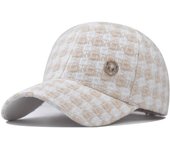 Luxury Brand Baseball Caps For Men Black Gray British Plaid Women Cap Cotton Winter Snapback Trucker Hats Gorras Para Mujer