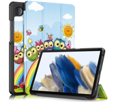 For Samsung Tab A9 Case SM-X110 SM-X115 Trifold PU Leather Magnetic Stand Hard Tablet Funda For Galaxy Tab A9 8.7 inch 2023 Case