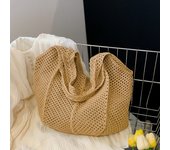 Fashion Crochet Tote Bag for Women Summer Beach Straw Handbag Large Capacity Hollow Out Knitted Bags Bohemian Woven Shoulder Bag