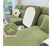 coolazy Funda Impermeable para Cojín de Asiento de Sofá Protector de Muebles Elástico Jacquard para Mascotas Funda de Sofá