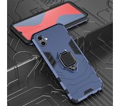 KEYSION Shockproof Armor Case for Samsung A04 A04S A03 Silicone + PC Metal Ring Stand Phone Back Cover for Galaxy M13 5G