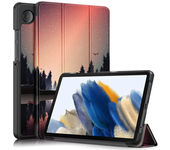 For Samsung Tab A9 Case SM-X110 SM-X115 Trifold PU Leather Magnetic Stand Hard Tablet Funda For Galaxy Tab A9 8.7 inch 2023 Case