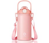 FEIJIAN Thermo Bottle Large Capacity With Straw Stainless Steel Thermal Water Bottle Cold and Hot Thermos Cup Vacuum Flask Gym
