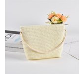 Flap Small Crossbody Shoulder Bag Women Straw Woven Beach Bag Ladies Rattan Handmade Knitted Bucket Mini Purse Handbags