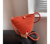 Casual Cotton Woven Women Handbag Small Weaving Shelll Summer Beach Bag Shopper Tote Ladies Travel Shoulder Crossbody Bags