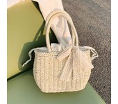 Straw Bags for Women Summer Rattan Bag Handmade Woven Beach Bag Bohemia Handbag Bolsos Fashion Rattan Basket Tote Purse