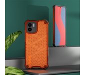KEYSION Shockproof Armor Case for Xiaomi Redmi A1 Soft Silicone + Hard PC Transparent Honeycomb Phone Back Cover for Redmi A1