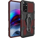KEYSION Shockproof Armor Case for Redmi Note 11 11S Global Version Stand Back Clip Phone Cover for Xiaomi Redmi Note 11 Pro 5G