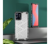 KEYSION Shockproof Armor Case for Realme 9i 5G V20 Soft Silicone+PC Transparent Honeycomb Phone Back Cover for OPPO Realme 10T