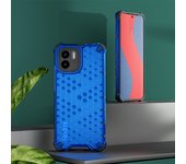 KEYSION Shockproof Armor Case for Xiaomi Redmi A1 Soft Silicone + Hard PC Transparent Honeycomb Phone Back Cover for Redmi A1