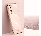 KEYSION Luxury Plating Case for Honor 90 5G 90 Lite Soft Silicone Square Shockproof Phone Back Cover for Huawei Honor 70 50 Lite
