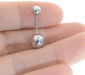 1Pc 20g surgical steel belly earring two uses highquality belly button rings disco body piercing navel rings body jewelry