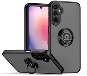 KEYSION Matte Case for Samsung A24 A34 A54 A14 5G A13 A04S Transparent Ring Stand Shockproof Phone Cover for Galaxy M23 M13 4G