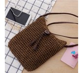 Beach Rattan Bag Hand Woven Straw Bag Bohemian Summer Beach Handbag Travel Female Shoulder Tote Wicker Crossbody Bag bolsos