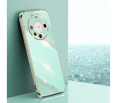 KEYSION Luxury 6D Plating Case for Huawei Mate 60 Pro TPU Silicone Square Shockproof Phone Cover for Huawei Mate 50 Pro 40 30 20