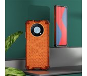 KEYSION Shockproof Armor Case for Huawei Nova Y90 Transparent Honeycomb Phone Back Cover for Honor X9 Magic 4 Pro 4 Lite 3 Pro+