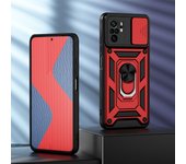 KEYSION Shockproof Armor Case for Xiaomi POCO M5S M4 5G Slide Camera Lens Protection Ring Phone Cover for Redmi Note 10S 10 Pro