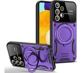 KEYSION Shockproof Armor Case for Samsung A52 5G A52S 5G A32 A22 5G Ring Stand Camera Protector Phone Cover for Galaxy A22 4G