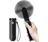 JISULIFE Portable Fan 3 IN 1 Mini Hand held Cooling Fan USB 4800mAh Recharge Small Pocket Fan with Flashlight Feature