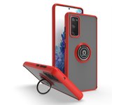 KEYSION Fashion Matte Case for Samsung S20 FE S20 Ultra S20+ S10 Transparent Ring Stand Shockproof Phone Cover for Galaxy S9 S8