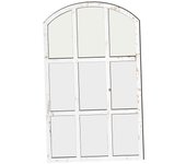 Espejo De Pared Con Rejilla De Espejo De Ventana Arqueada Para Granja, Sala De Estar