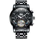 OLEVS 9965 Hombres Mecánica Moda reloj Regalo Acero Redonda Reloj de pulsera
